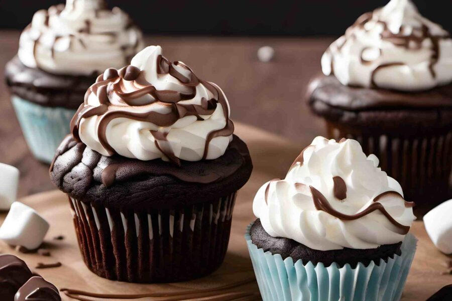 Hot Chocolate Cupcakes